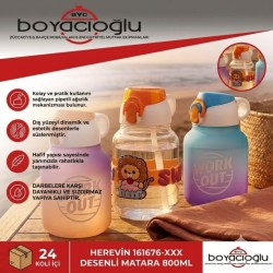 HEREVİN 161676-XXX DESENLİ MATARA 800ML