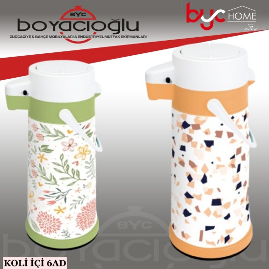 HEREVİN 161720-XXX POMPALI CAM TERMOS 1,8LT