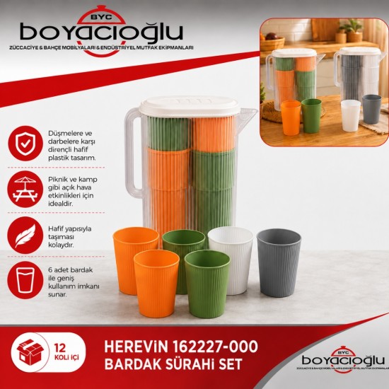 HEREVİN 162227-000 BARDAK SÜRAHİ SET 