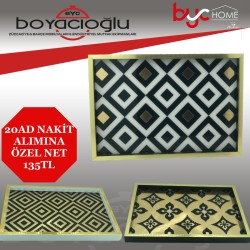 DELUXE TRAY LÜX DESENLİ TEPSİ