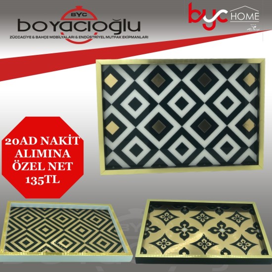 DELUXE TRAY LÜX DESENLİ TEPSİ DELUXE TRAY LÜX DESENLİ TEPSİ