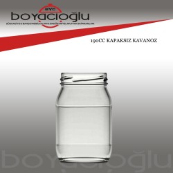 CAM KAVANOZ KAPAKSIZ 190CC