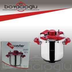 HASCEVHER GALAXY DÜDÜKLÜ TENCERE MATİK 12LT