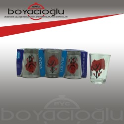 RAYAN VEGAS ÇİÇEKLİ SU BARDAK