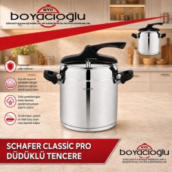 SCHAFER CLASSİC PRO DÜDÜKLÜ TENCERE 6L