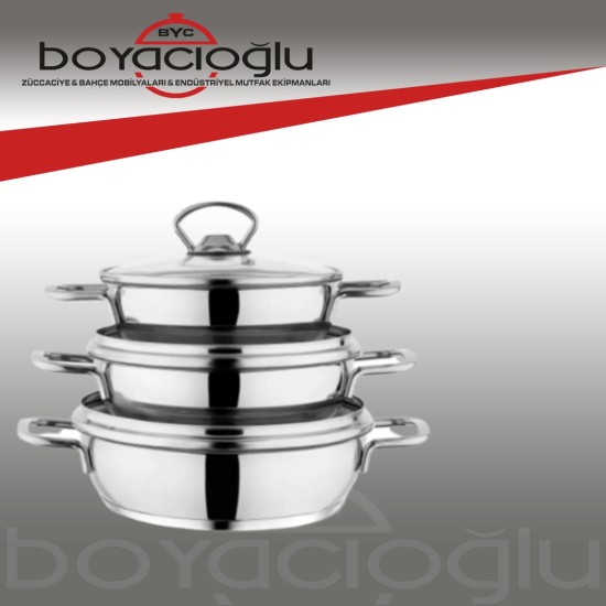 SCHAFER COOKHAUS ÇELİK SAHAN SETİ 6PRÇ SCHAFER COOKHAUS ÇELİK SAHAN SETİ 6PRÇ