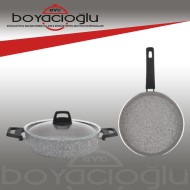 SCHAFER ETERNAL GRANİT TAVA TENCERE SETİ 26CM