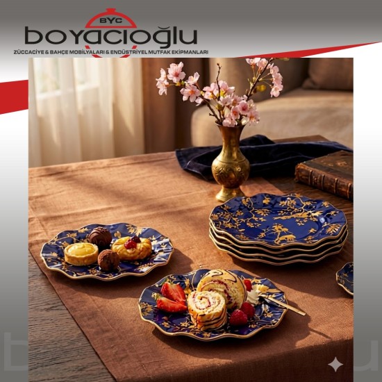 SCHAFER GOLDEN BIRD PASTA TABAK SETİ 6LI