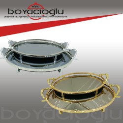 JOKER OVAL AYNALI TEPSİ 2Lİ