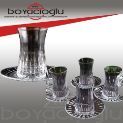 KARADENİZ LİZBON EL İMALAT KESME ÇAY SETİ