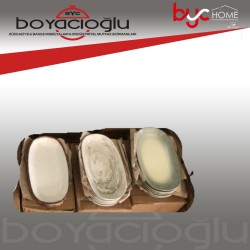 GÜRAL GRANDE DİJİTAL DESENLİ KARIŞIK KAYIK TABAK