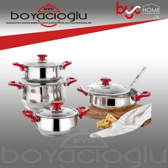 GÜLSAN BUĞLEM TENCERE SETİ 8PRÇ GÜLSAN BUĞLEM TENCERE SETİ 8PRÇ