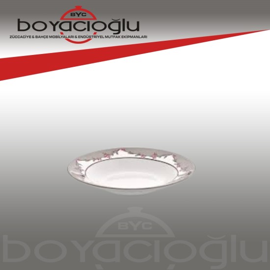 ÖZKALE MELAMİN DESENLİ YEMEK TABAK 21CM