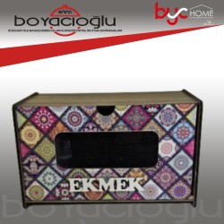 AHŞAP DESENLİ EKMEK DOLABI MUYA