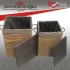 KARE HASIR DERİLİ KİRLİ SEPETİ 2Lİ