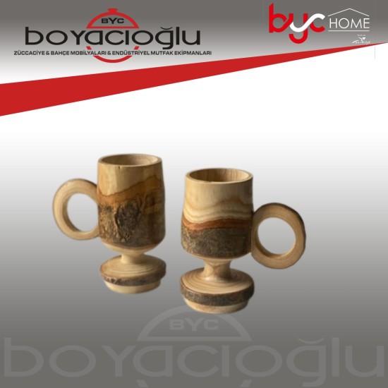 CAMPİNG AHŞAP KUPA BARDAK