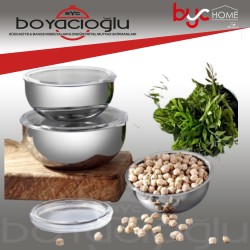 EVAHİLLS ÜÇLÜ ÇELİK SAKLAMA 12-14-16 AKRİLİK