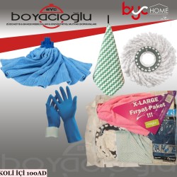 MOPİX PARTİ 4 VİLEDA DÖNERLİ MOP ELDİVEN SET