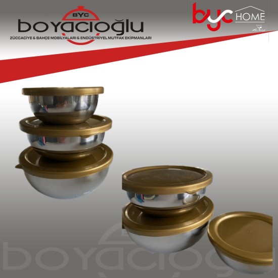 GOLD 3LÜ ÇELİK SAKLAMA 12-14-16