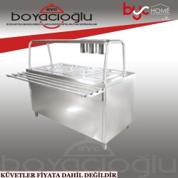 ELEKTRİKLİ BENMARİ AYAKLI 4LÜ 150x70x85