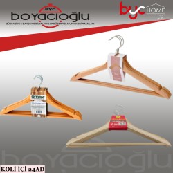 GARDAŞLAR AHŞAP ELBİSE ASKI 3LÜ 