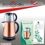 AWOX DEMGLASS ALT ÇELİK ÜST CAM ÇAY MAKİNESİ