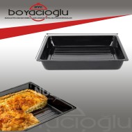 SİYAH EMAYE KARE FIRIN TEPSİ 28X38