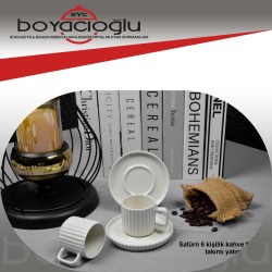 FARİKA SATURN 6LI KAHVE FİNCAN TK.