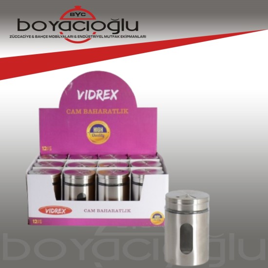 VİDREX 23S046 CAM PULBİBER BAHARATLIK KAPLAMALI