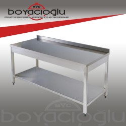 BYC INOX TABAN RAFLI ÇALIŞMA TEZGAH 190X60X85