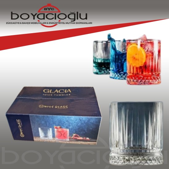 NILE GLASS GLACIA OSLO VİSKİ BARDAK 6LI NILE GLASS GLACIA OSLO VİSKİ BARDAK 6LI