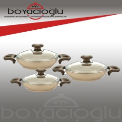 GÜLSAN SAFRAN GRANİT OMLET SET