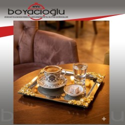 BYC DÖRT KÖŞE GÜL SUNUM TEPSİ