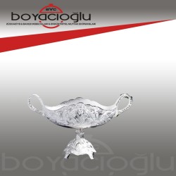 251-KK-19 GÜMÜŞ GONDOL YÜKSEK KAİDELİ 14X33X20CM