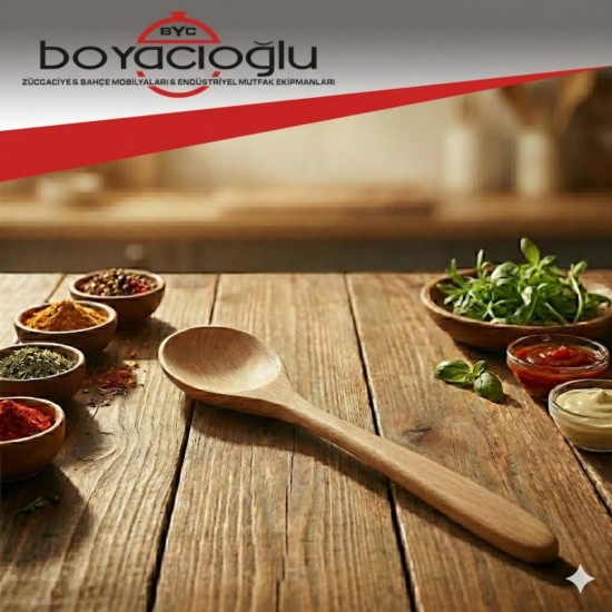 AHŞAP LÜX TADIM KAŞIK 27CM