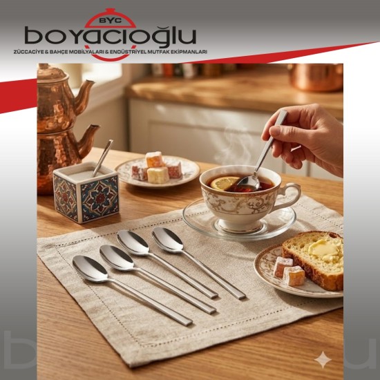 YİĞİT ÇUBUK ÇAY KAŞIK 6LI