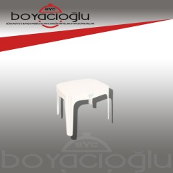 MEVSİM KARE SEHPA BEYAZ 44CM