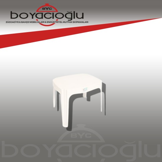 MEVSİM KARE SEHPA BEYAZ 44CM