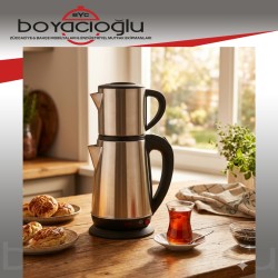 HAUSPLUS ÇELİK ÇAY MAKİNESİ