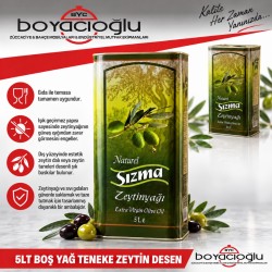 5LT BOŞ YAĞ TENEKE ZEYTİN DESEN