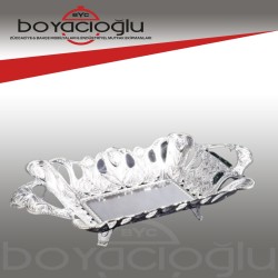 267-A-K-19 DİKDÖRTGEN GÜMÜŞ ÇİKOLATALIK 37X20