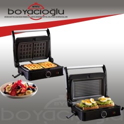 SCHAFER TRİO CHEF WAFFLE TOST MAKİNE