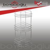 ECE METAL 4 MM 3 RAFLI BANYO KÖŞESİ