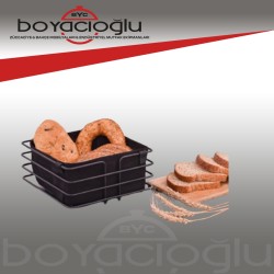 YAKUT 4069 SAYE METAL EKMEK SEPETİ KARE