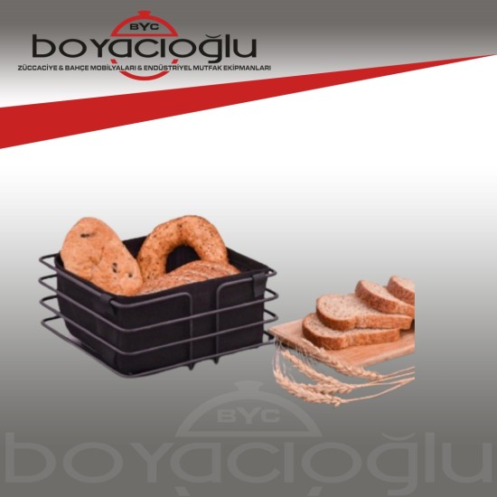 YAKUT 4069 SAYE METAL EKMEK SEPETİ KARE YAKUT 4069 SAYE METAL EKMEK SEPETİ KARE
