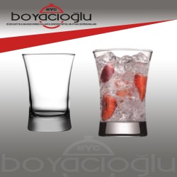 420013 PAŞABAHÇE AZUR KALIN DİPLİ BARDAK (KL24)