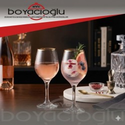 PAŞABAHÇE 440265G GOLDEN YALDIZLI KADEH 365CC