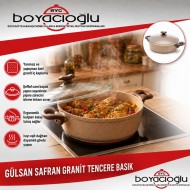 GÜLSAN SAFRAN GRANİT TENCERE BASIK 24CM