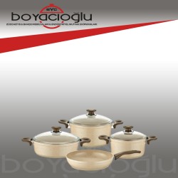 GÜLSAN SAFRAN GRANİT TENCERE SET 7PRÇ