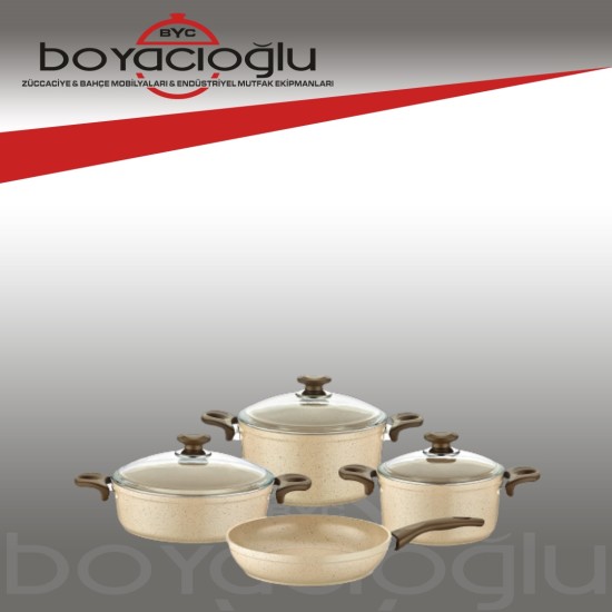 GÜLSAN SAFRAN GRANİT TENCERE SET 7PRÇ GÜLSAN SAFRAN GRANİT TENCERE SET 7PRÇ